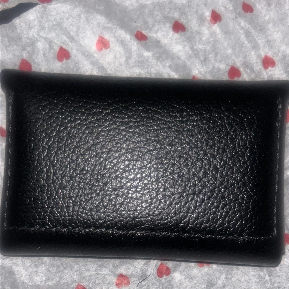 Portland Leather Black Pebbled Snap Card & Key Holder - Picture 3 of 4